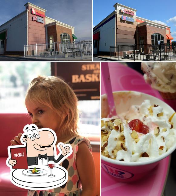 The picture of food and exterior at Baskin-Robbins