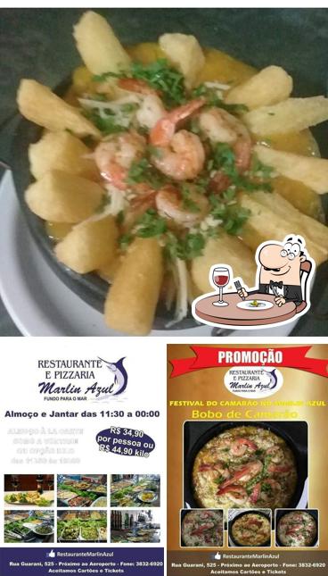 Ceviche em Restaurante e Pizzaria Marlin Azul