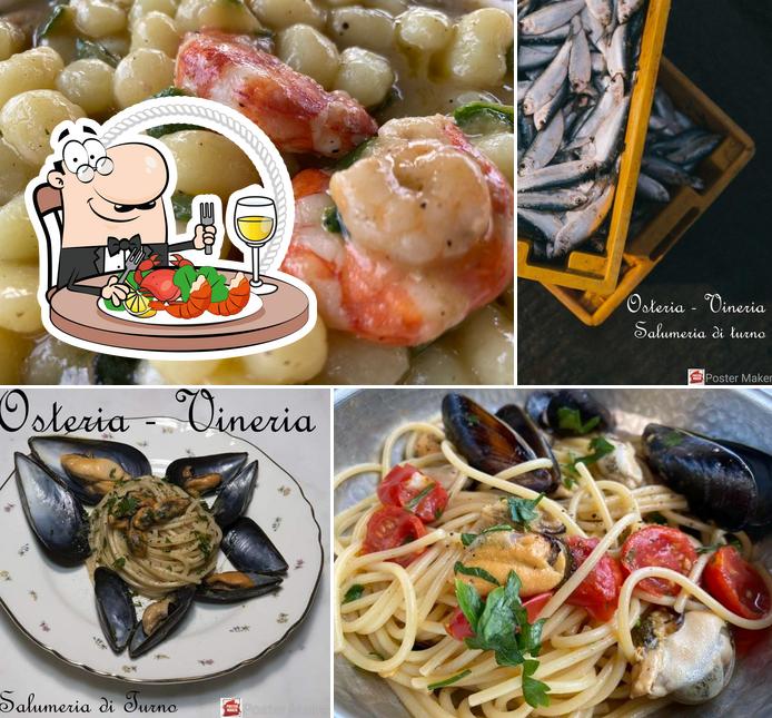 Ordina la cucina di mare a Salumeria di turno Vini & Cucina