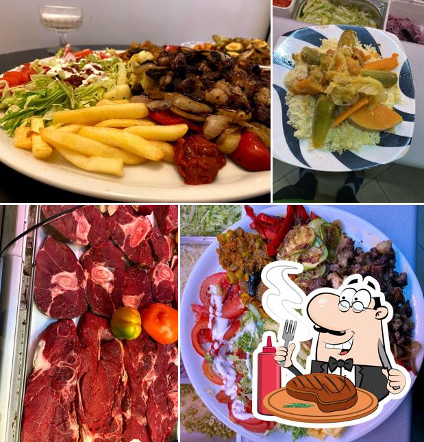 Prenditi i piatti di carne a Toubkal Kebab, Grigliata, Pizza, Macelleria, e Mini Market