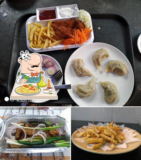 Food at Greasy Spoon Restaurant