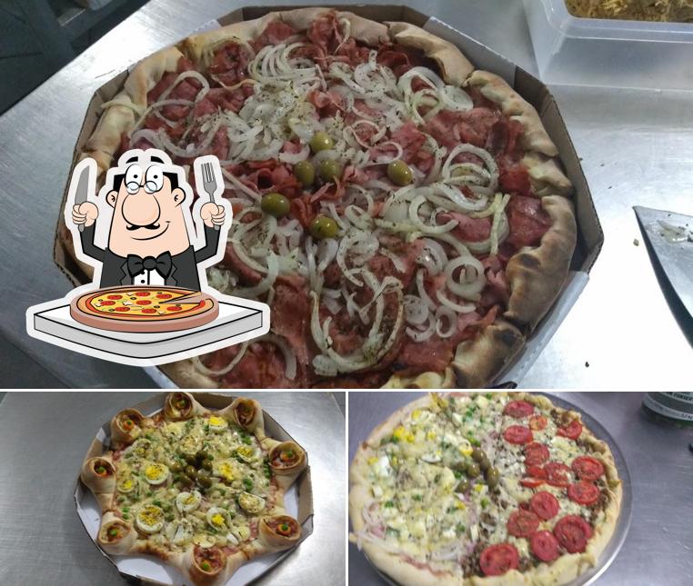 Peça diversos variedades de pizza