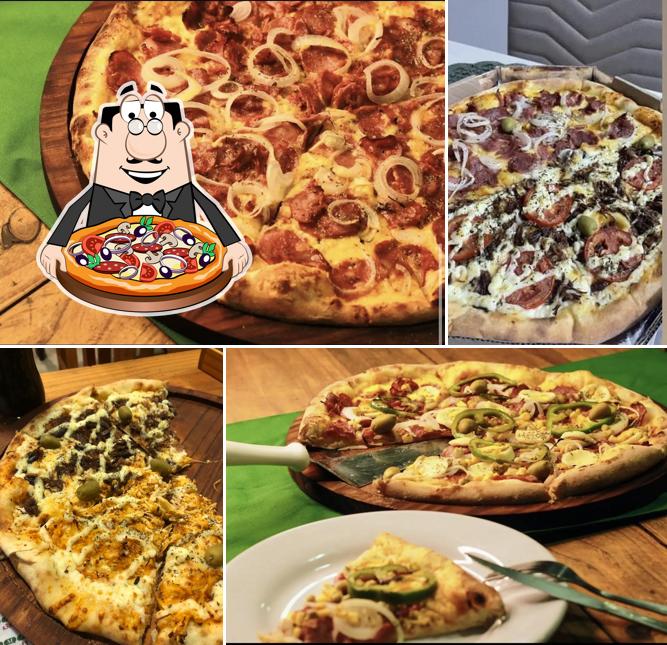 Consiga diferentes variedades de pizza