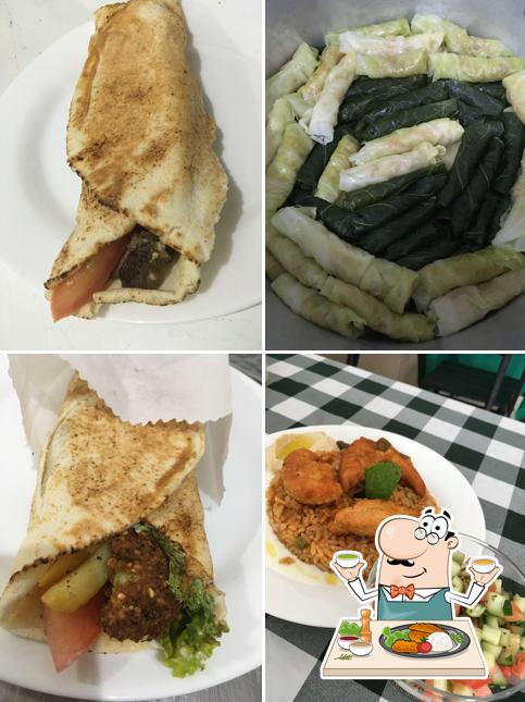 Comida em Shawerma Árabe