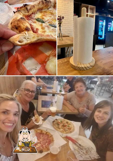 No Benvenuti Pizzaria Napolitana, você pode degustar pizza