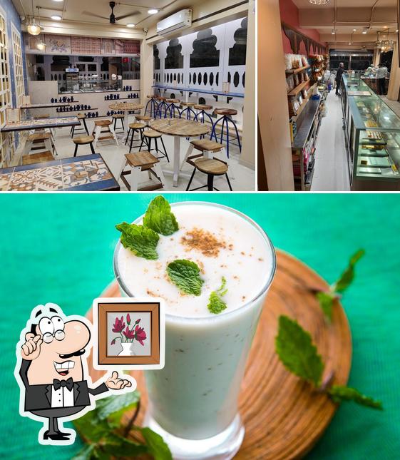 This is the photo depicting interior and beverage at Kota Kachori - HSR Layout