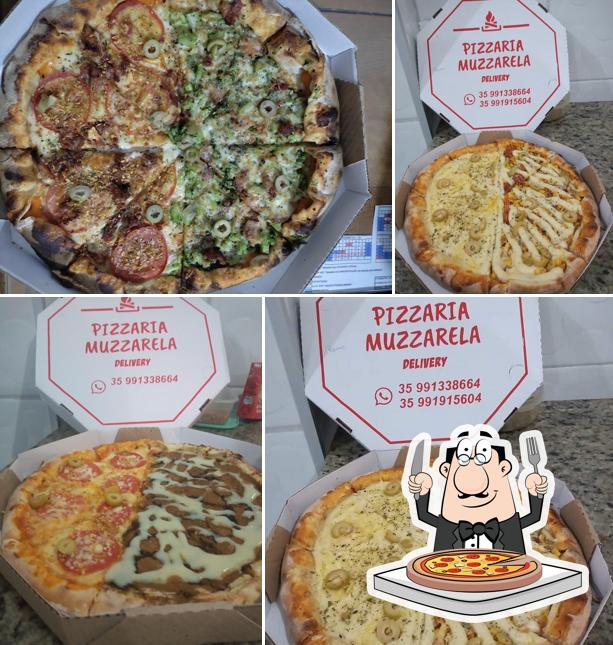 Escolha pizza no Pizzaria Muzzarela