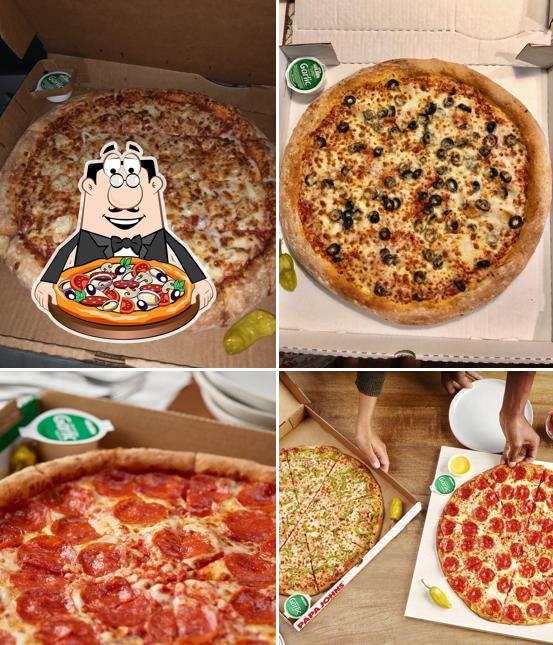 В "Papa Johns Pizza" вы можете отведать пиццу