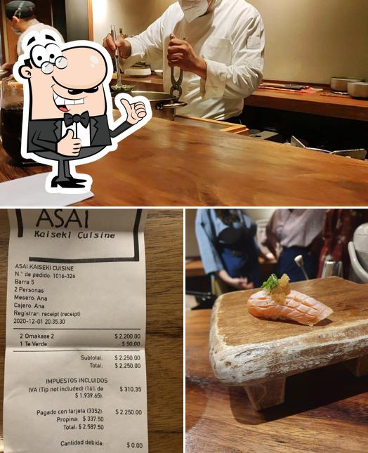 See the pic of Asai Kaiseki Cuisine