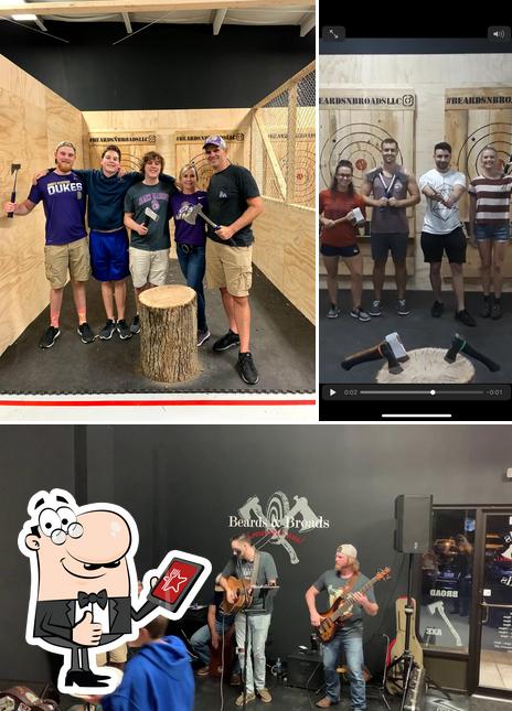 Look at this picture of Beards & Broads Harrisonburg - Pizzeria & Axe Throwing