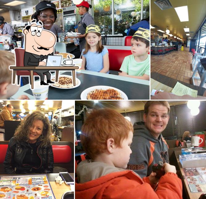 The interior of Waffle House