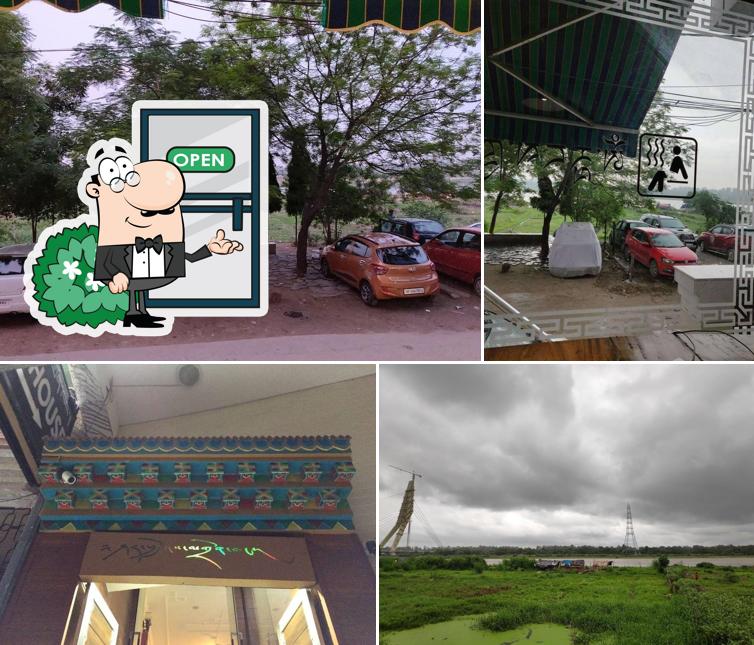 Enjoy the view at the outside area of Yamuna Cafe