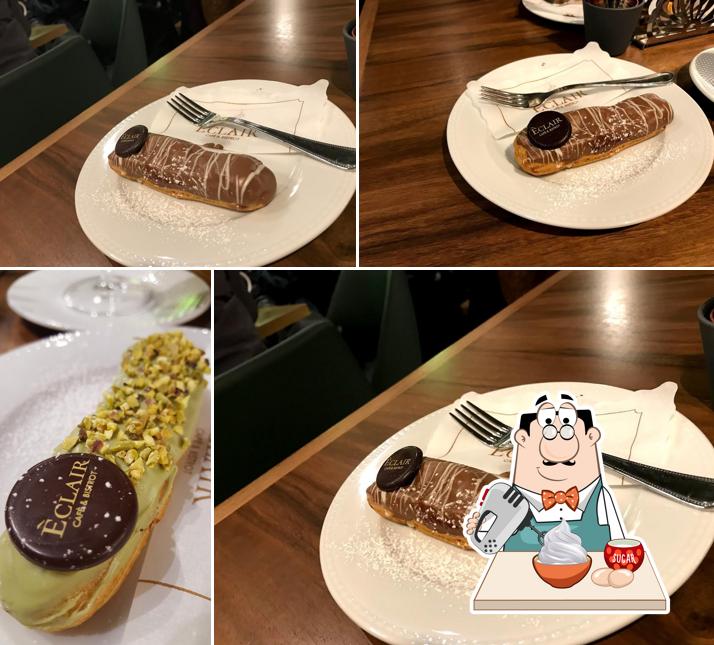 Éclair - Cafè & Bistrot propose une sélection de desserts