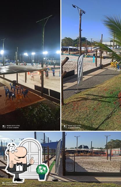 A imagem do Play Arena Beach Jales’s exterior e mesa de jantar