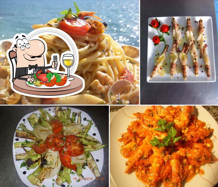 Order seafood at Levante Taverna