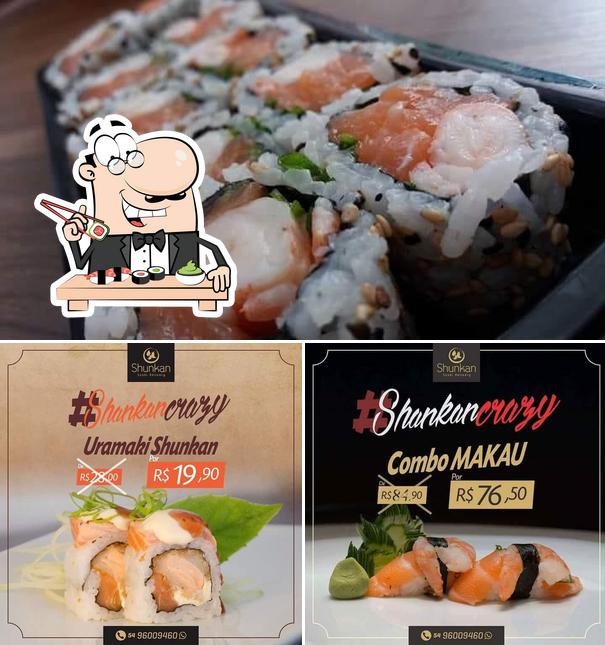 Escolha diversas opções de sushi