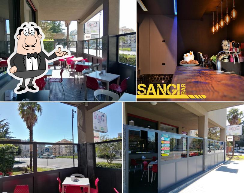 Gli interni di SanGi Bar