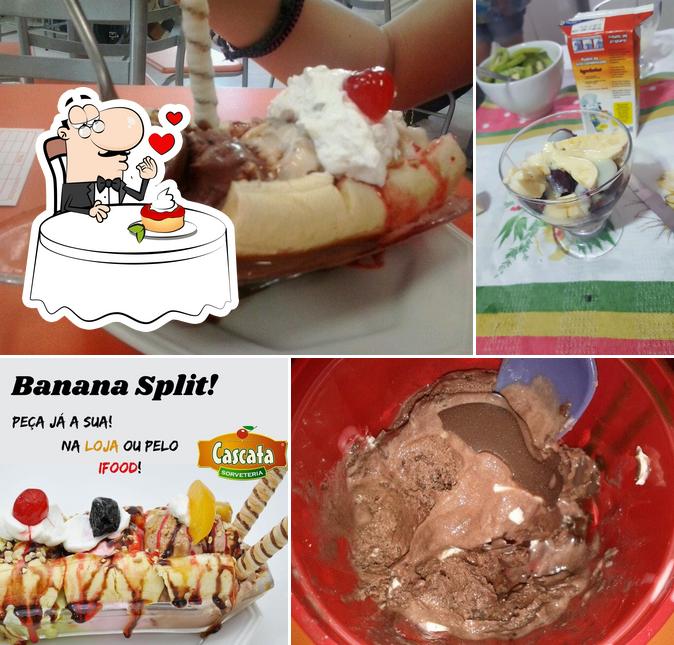 Cascata Sorveteria e Açaí provê uma escolha de pratos doces