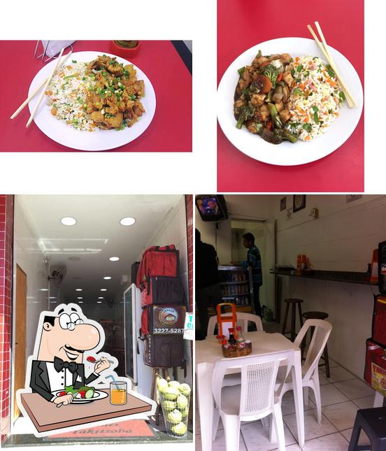 A foto da comida e interior a Trailer Yakissoba