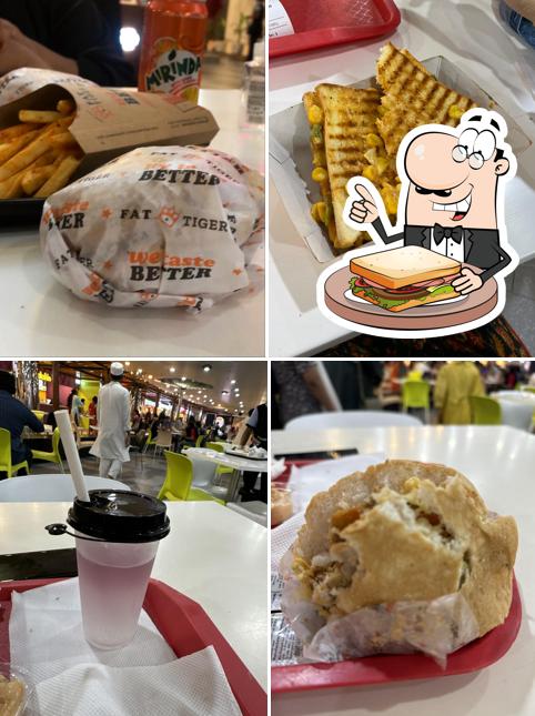 Grilled cheese sandwich at Fat Tiger GVK MALL