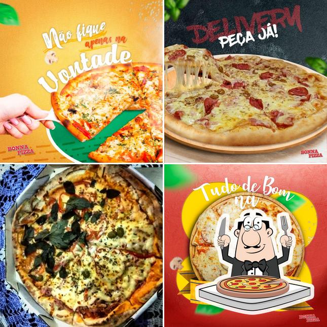 Peça diversos tipos de pizza