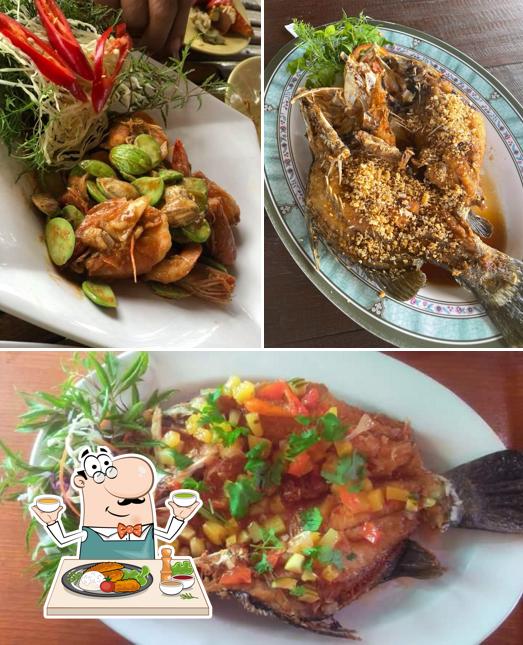Meals at Krabi Koh Klang Seafood Restaurant on Farm