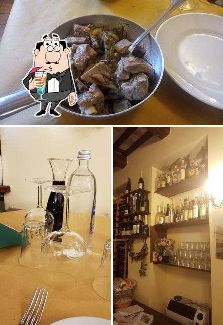 La immagine di bevanda e cibo da Osteria del Borgo