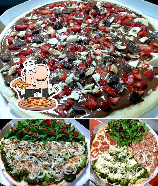 Escolha pizza no Dona Lê Gourmet