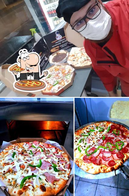 Experimente pizza no Rocketman Pizzaria