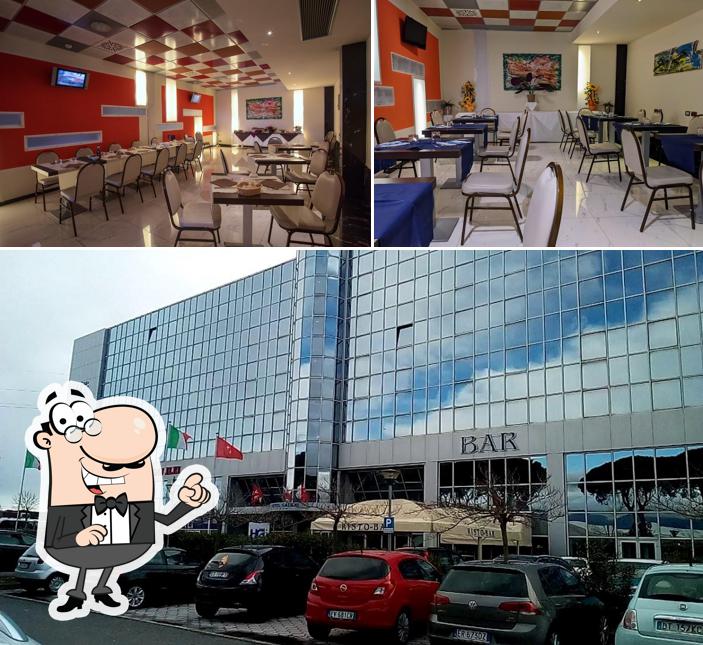 La immagine di interni e esterno da Hotel Galilei