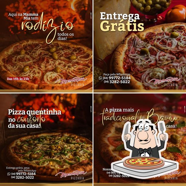 Consiga pizza no Pizzaria Mamma Mia