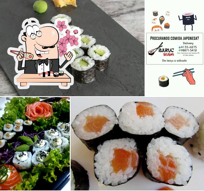 Experimente diversas opções de sushi