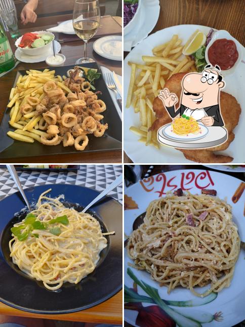 Spaghetti alla carbonara al Pizzeria King