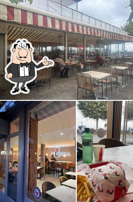 Gli interni di Chic Chicken