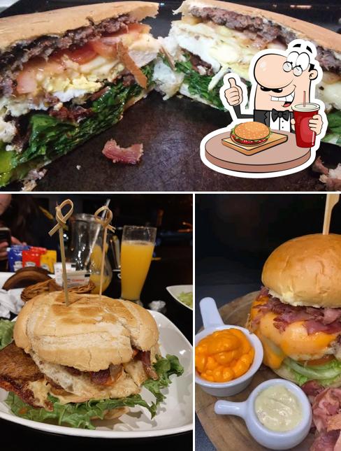 Hambúrguer em Mell's Gourmet Foods