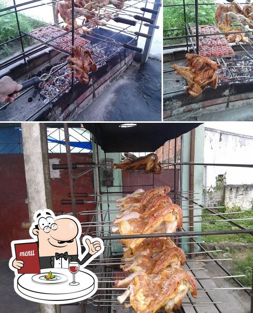 Frangão na brasa