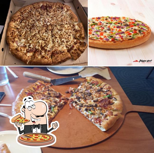 A Pizza Hut, vous pouvez prendre des pizzas