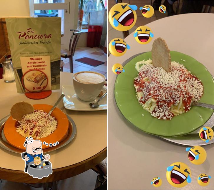 Essen im Eiscafé Panciera