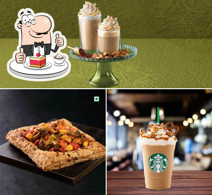 Starbucks offers a selection of sweet dishes