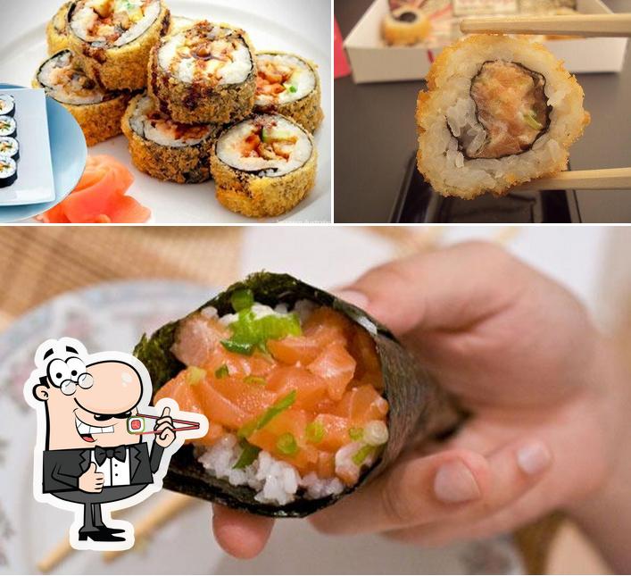 Escolha diferentes opções de sushi