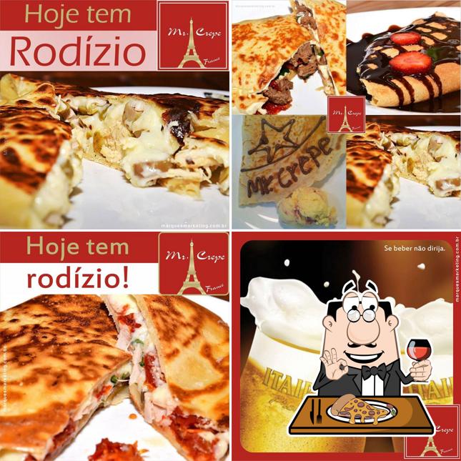 Escolha pizza no Mr Crepe France