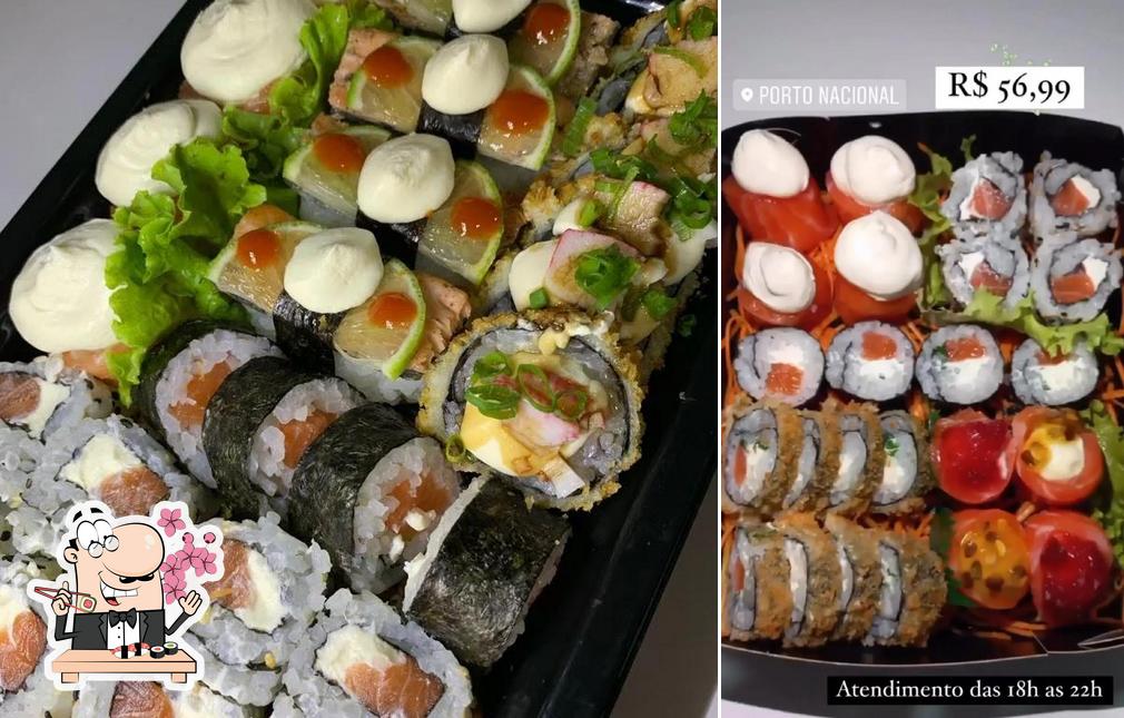 Escolha diversas opções de sushi