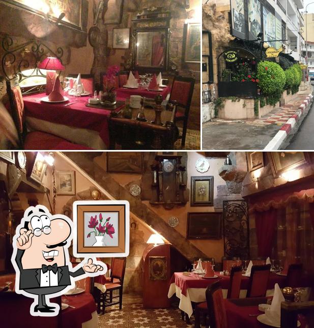 Check out the photo displaying interior and exterior at Restaurant l'escargot