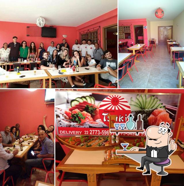 Veja imagens do interior do Tsuki Comida Japonesa e Chinesa