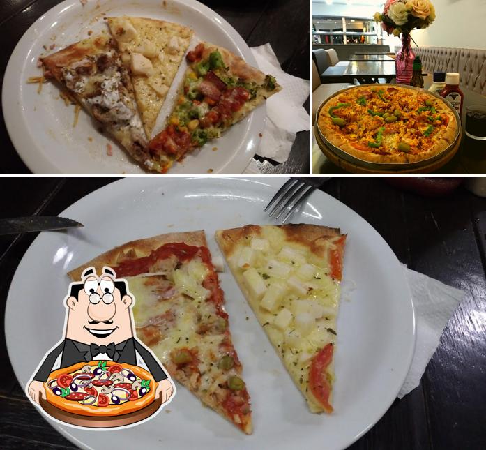 Escolha diferentes tipos de pizza