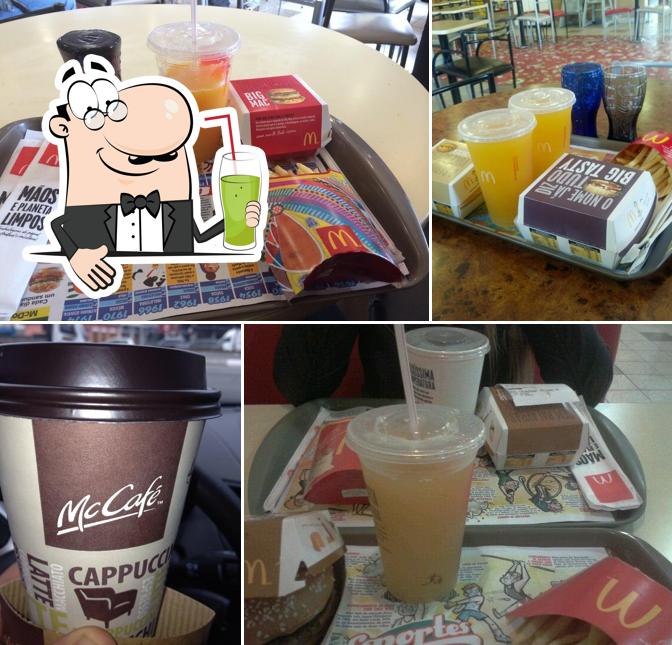 Enjoy a drink at McDonald's