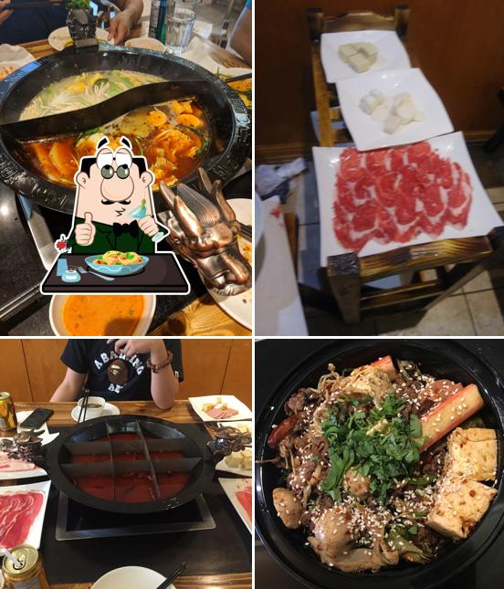 Nourriture à 九宫格Squares Hot Pot