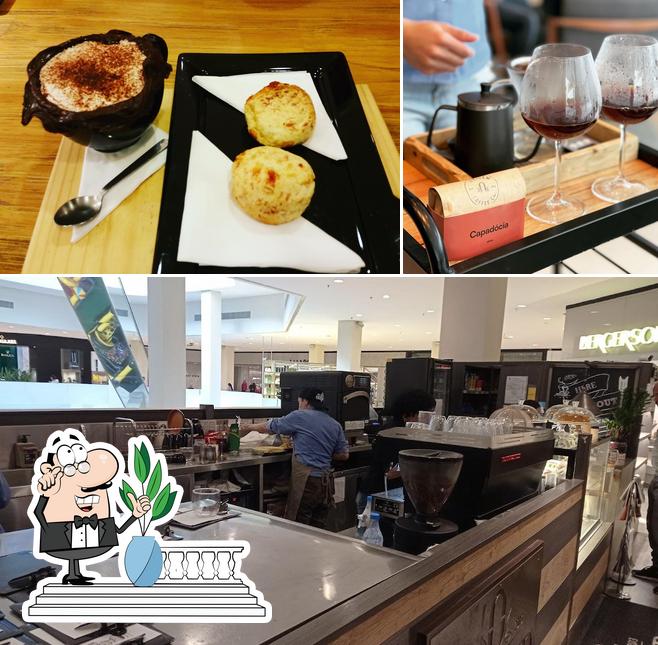 Esta é a imagem apresentando exterior e comida no Origem Coffee Co