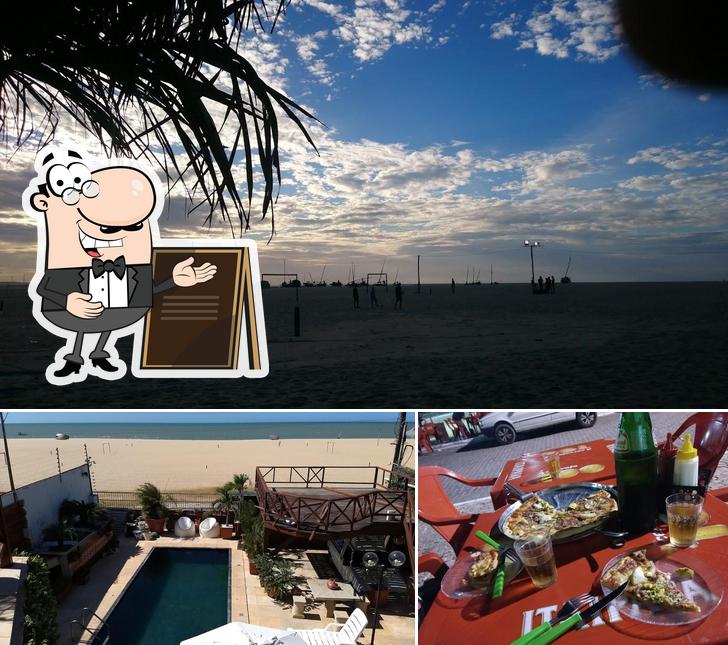 A imagem do Pizzaria NORDESTINA’s exterior e comida