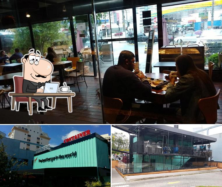 The image of interior and exterior at Madero Container